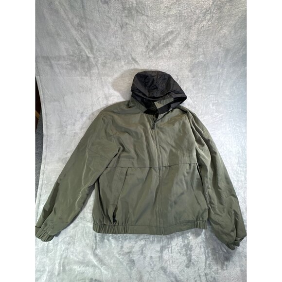 Pacific Trail Jacket Mens Large Green Full Zip Pockets Hooded Hidden Hood Vented - Picture 16 of 16